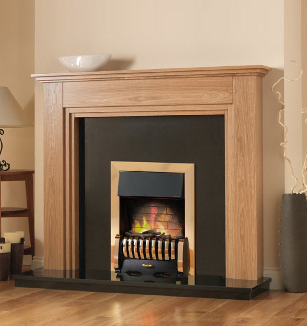 Pureglow Whitton Oak Surround Fireplace Superstores