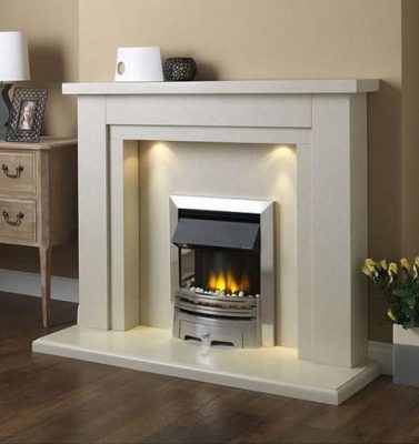 PureGlow Hanley Limestone Surround - Fireplace Superstores